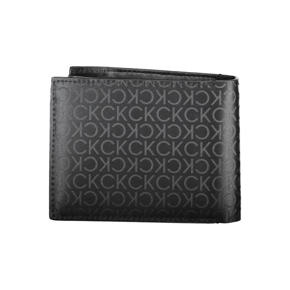 Black Polyester Men Wallet