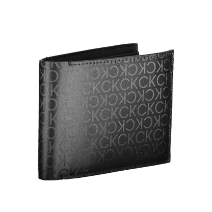 Black Polyester Men Wallet