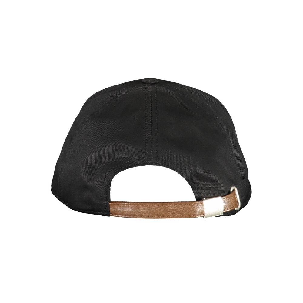 Black Cotton Men Cap