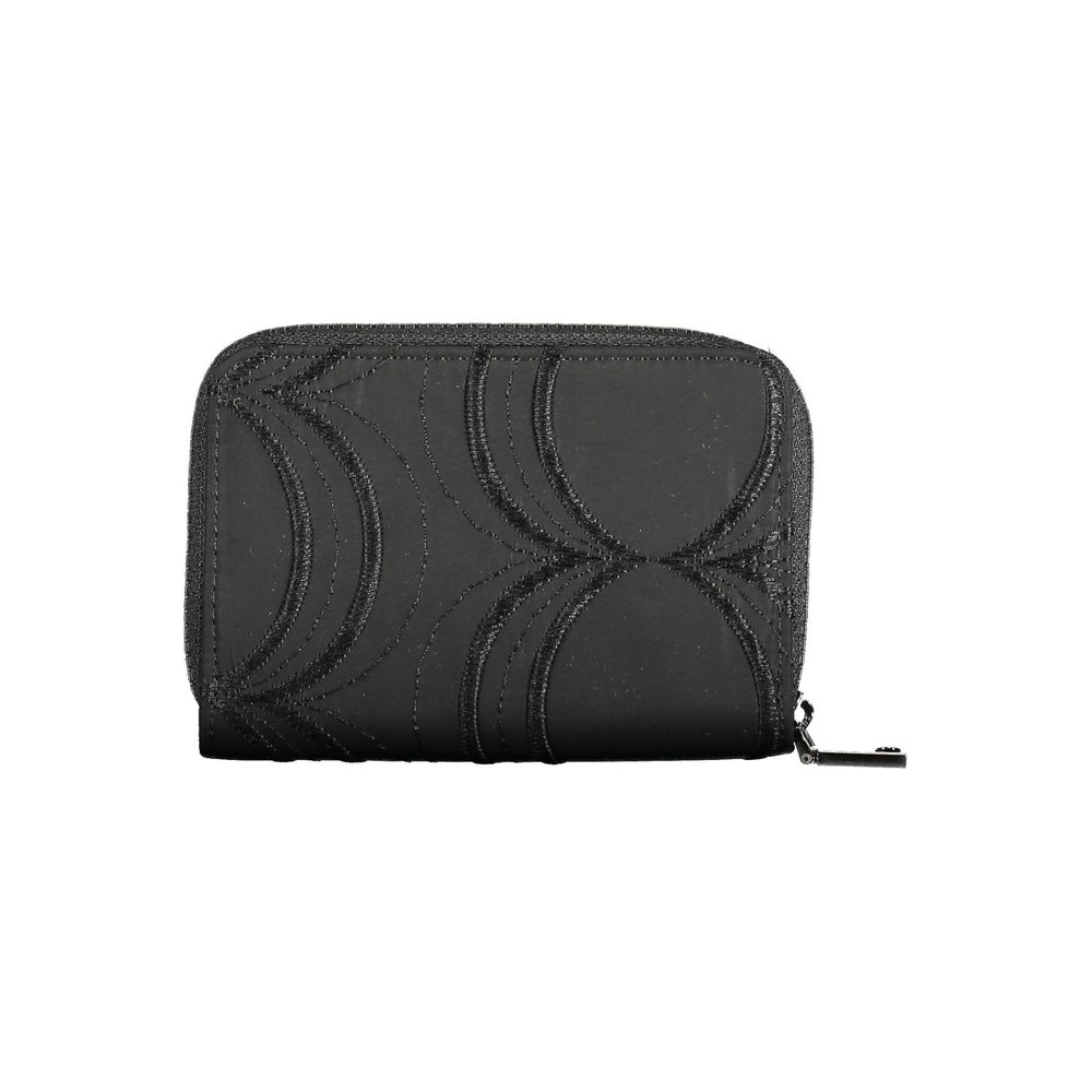 Black Polyester Women Wallet