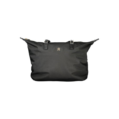 Black Recycled Polyester Women Handbag