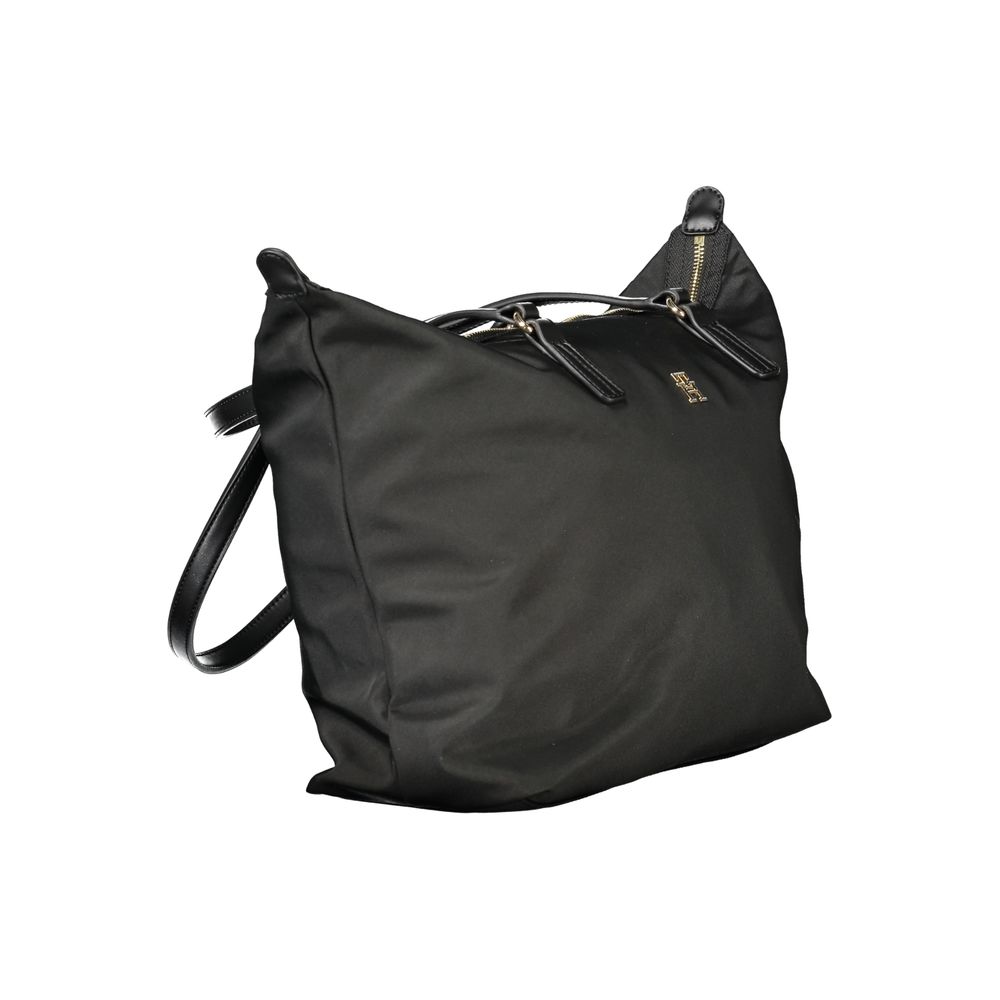 Black Recycled Polyester Women Handbag