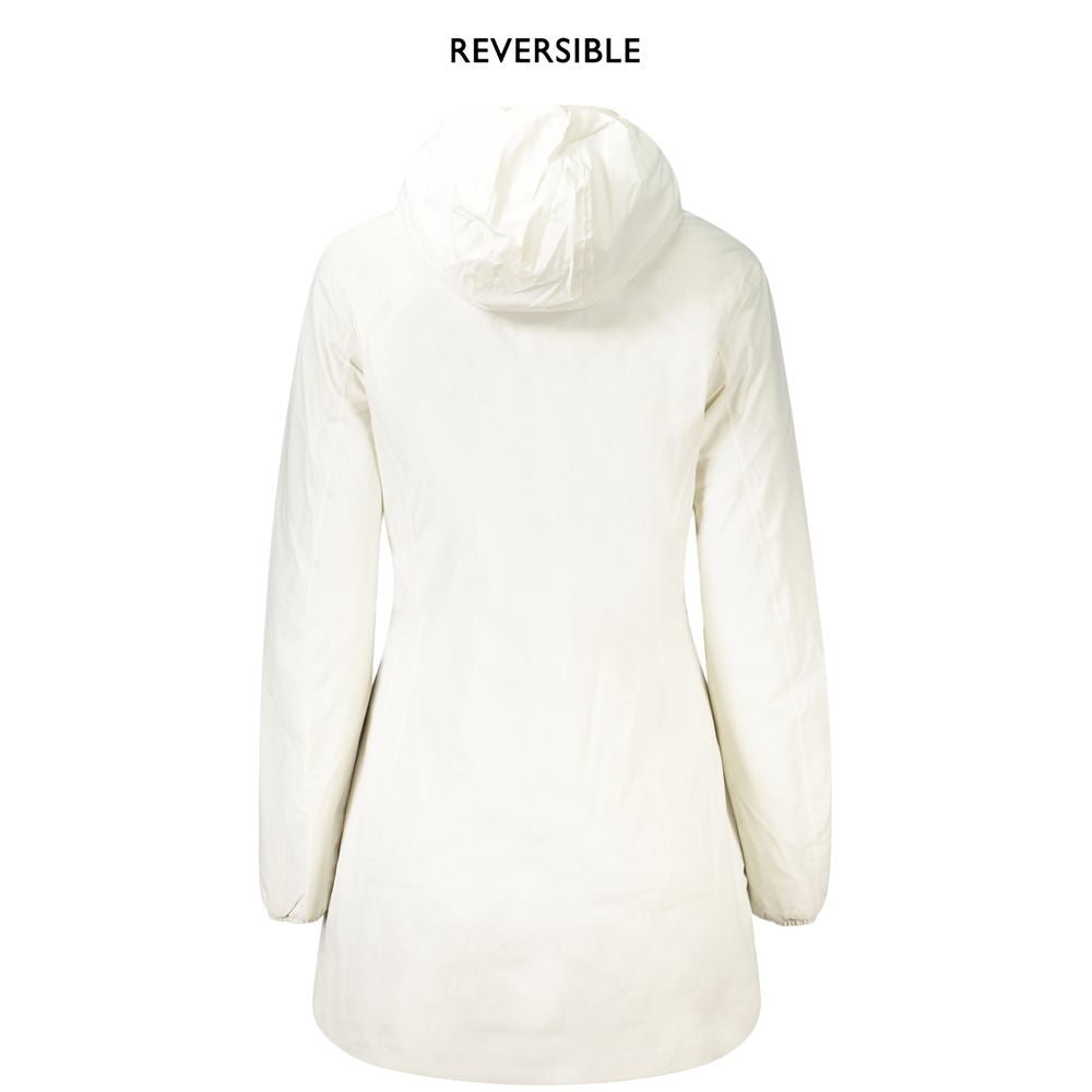 White Nylon Women Jacket