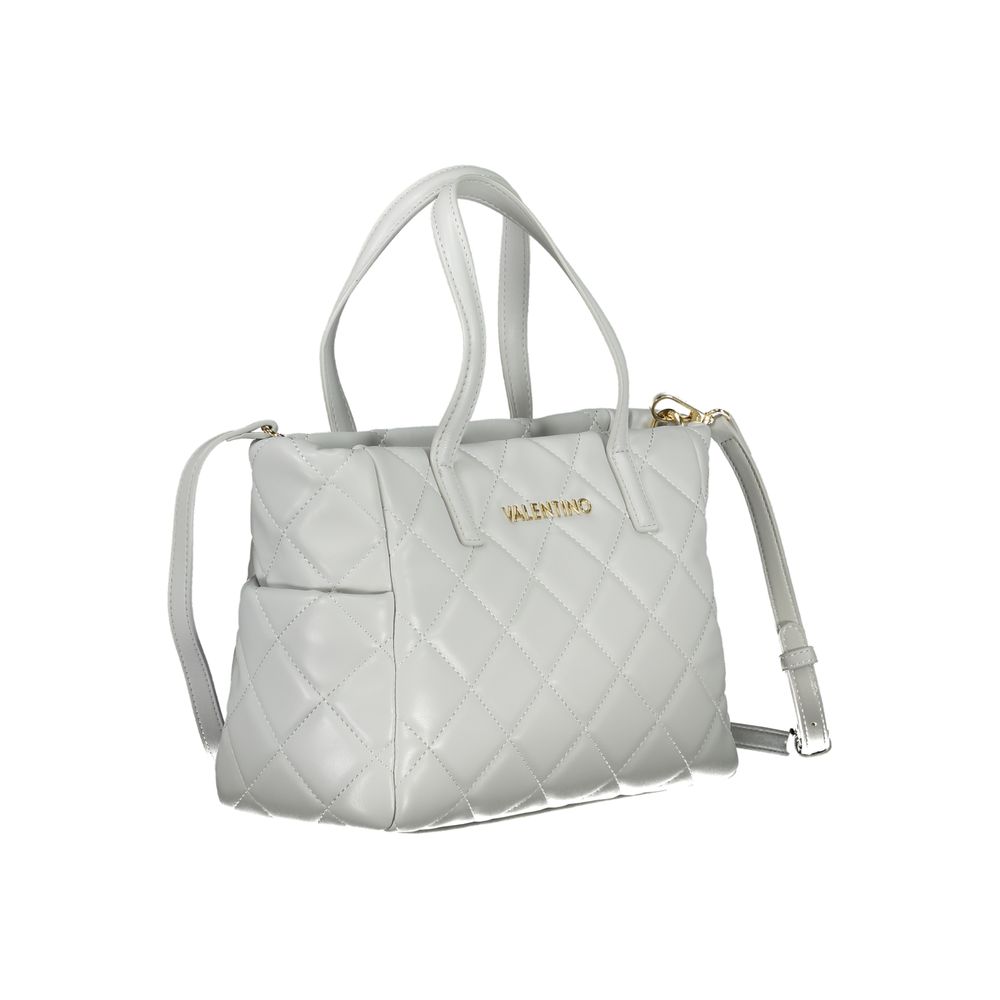 Gray Polyethylene Women Handbag