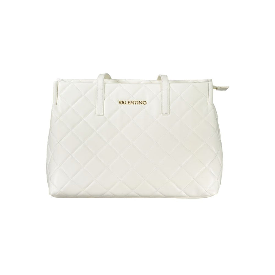 White Polyethylene Women Handbag