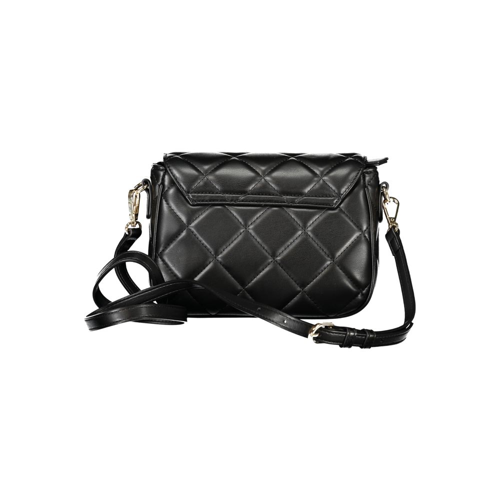 Black Polyethylene Women Handbag