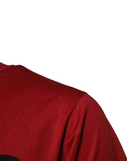 Red DG Logo Cotton Crew Neck T-shirt