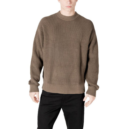 Beige Cotton Cotton Sweater