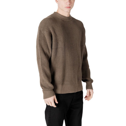 Beige Cotton Cotton Sweater