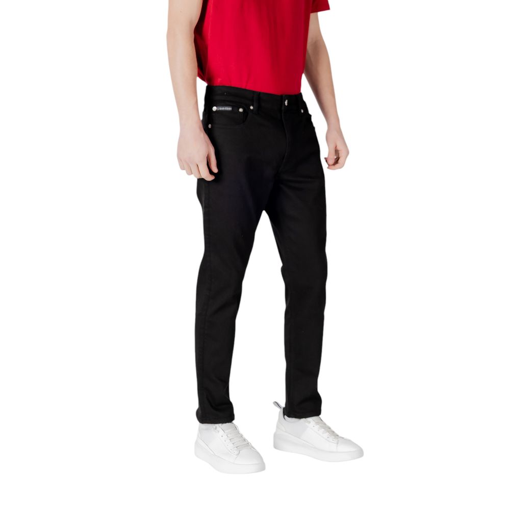 Black Recycled Polyester Jeans & Pant