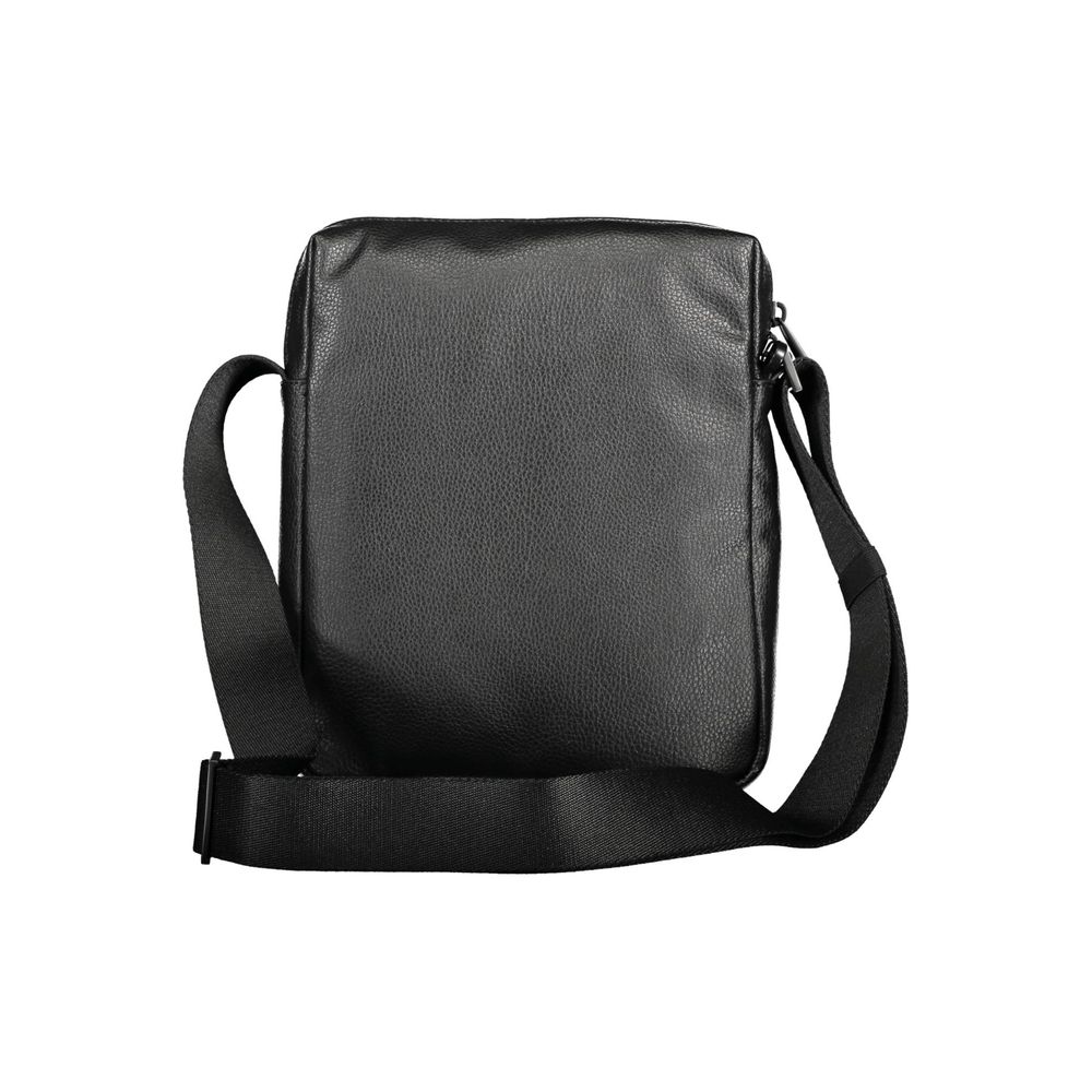 Black Polyester Men Shoulder Bag