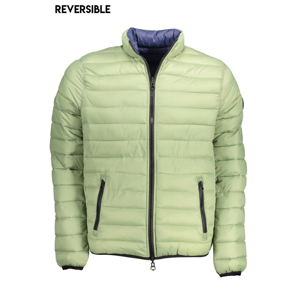 Green Nylon Men Jacket