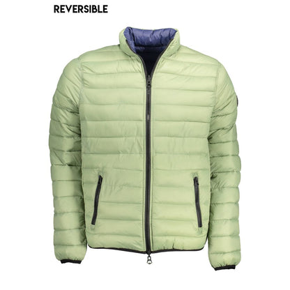 Green Nylon Men Jacket