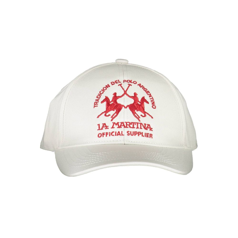 White Cotton Men Cap