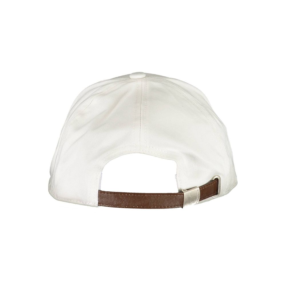 White Cotton Men Cap