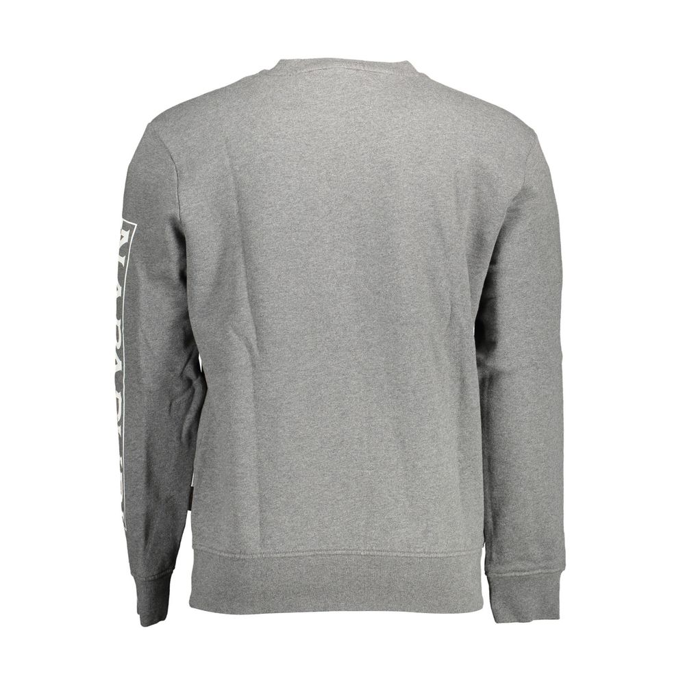 Gray Cotton Men Sweater