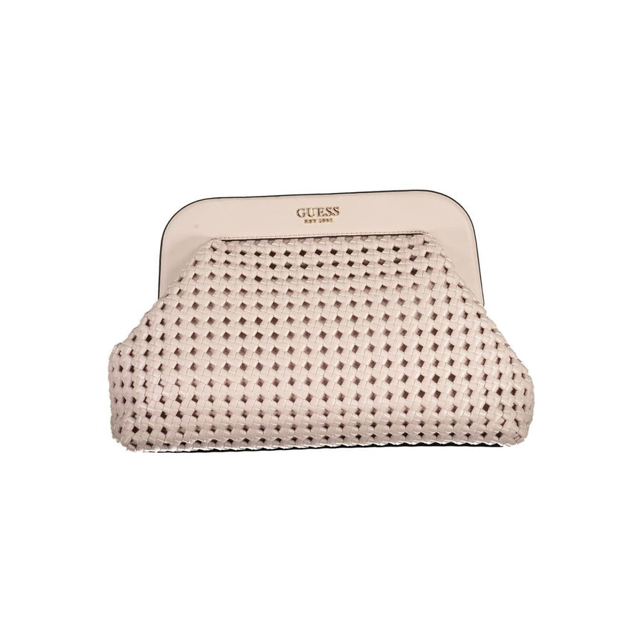 Pink Polyethylene Women Handbag