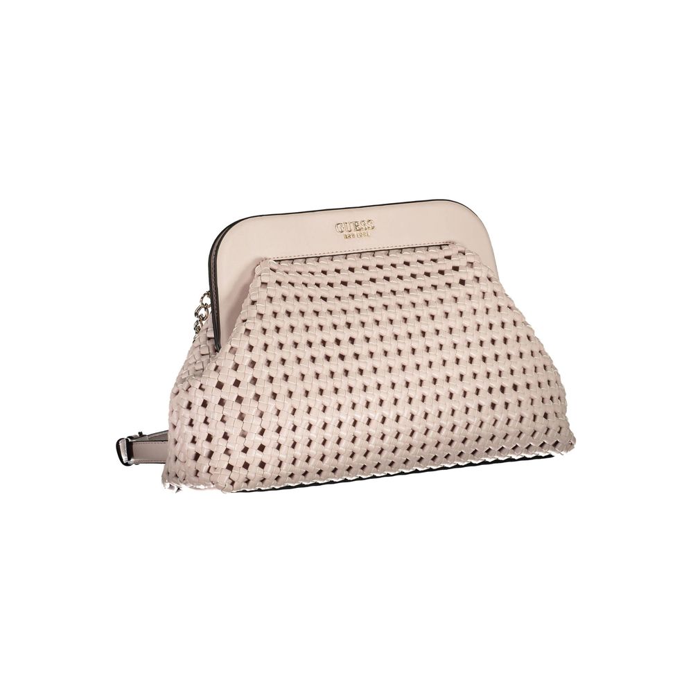 Pink Polyethylene Women Handbag