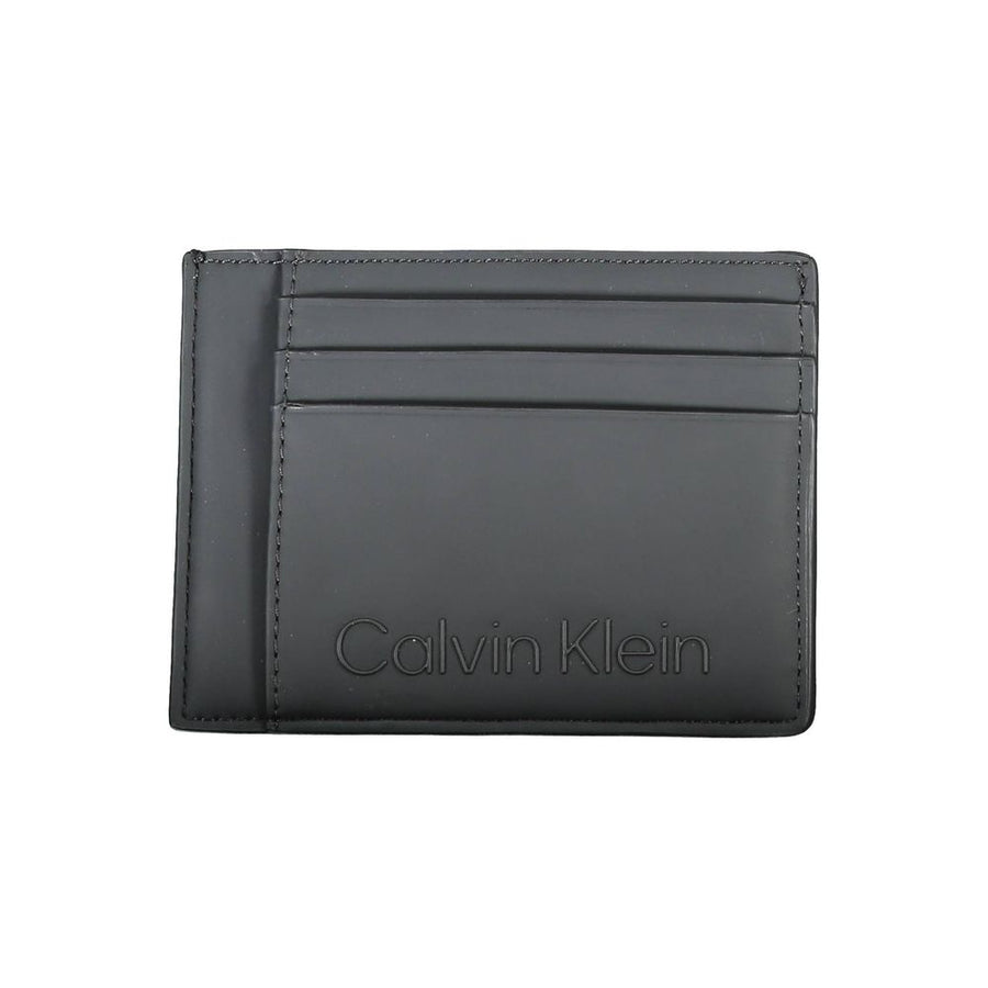 Black Polyester Men Wallet