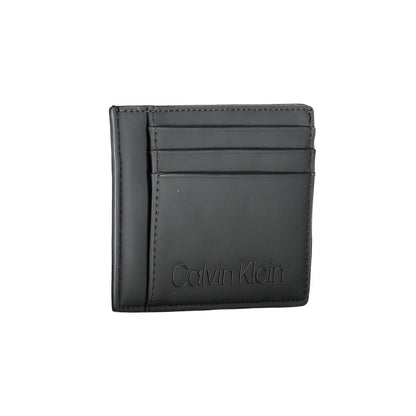 Black Polyester Men Wallet