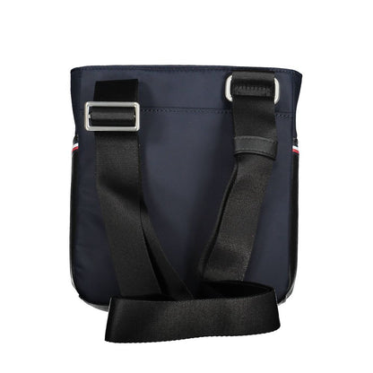 Blue Polyester Men Shoulder Bag