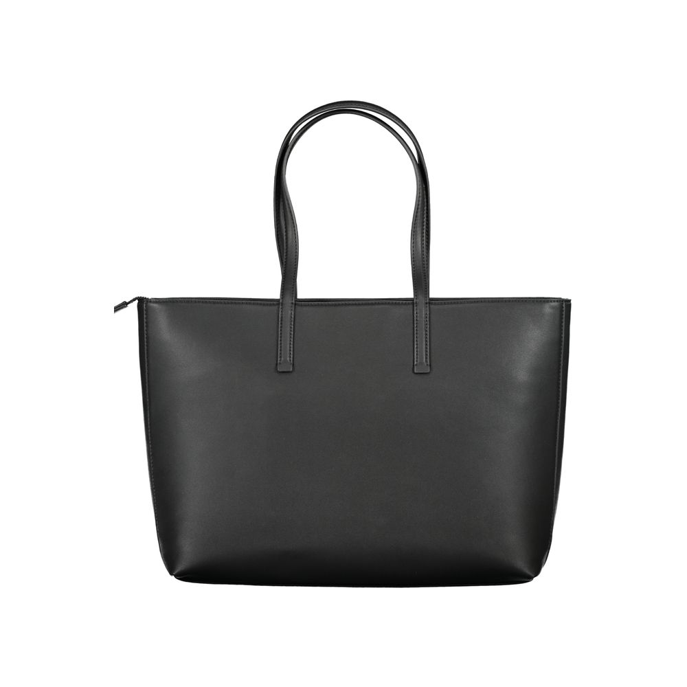 Black Polyester Handbag