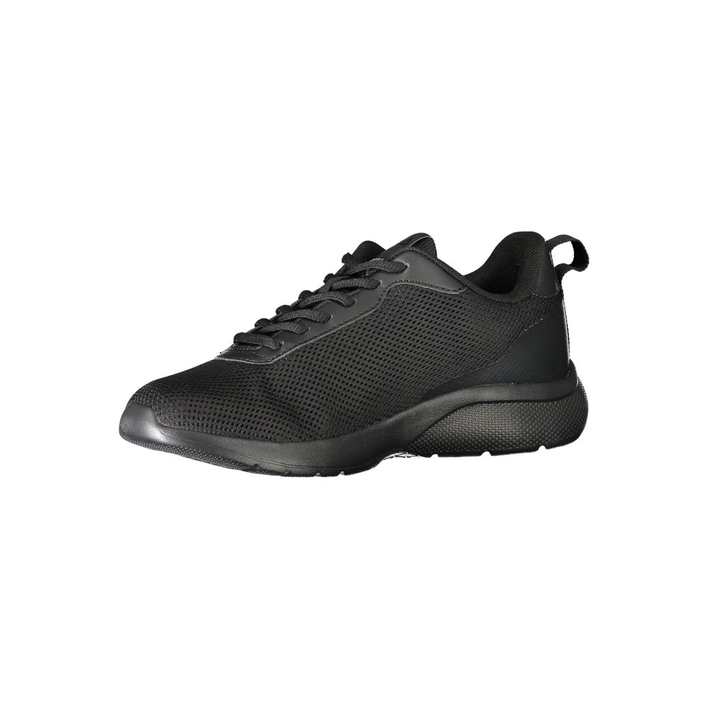 Black Polyester Women Sneaker