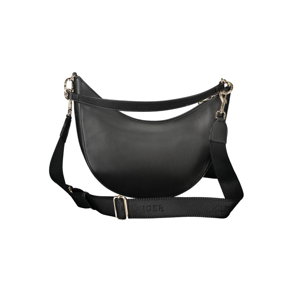 Black Polyethylene Women Handbag