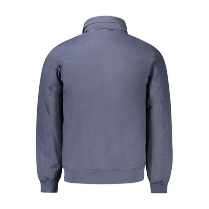 Blue Polyamide Men Jacket