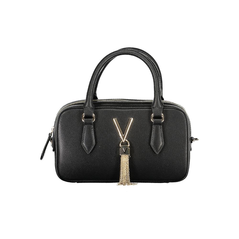 Black Polyethylene Women Handbag