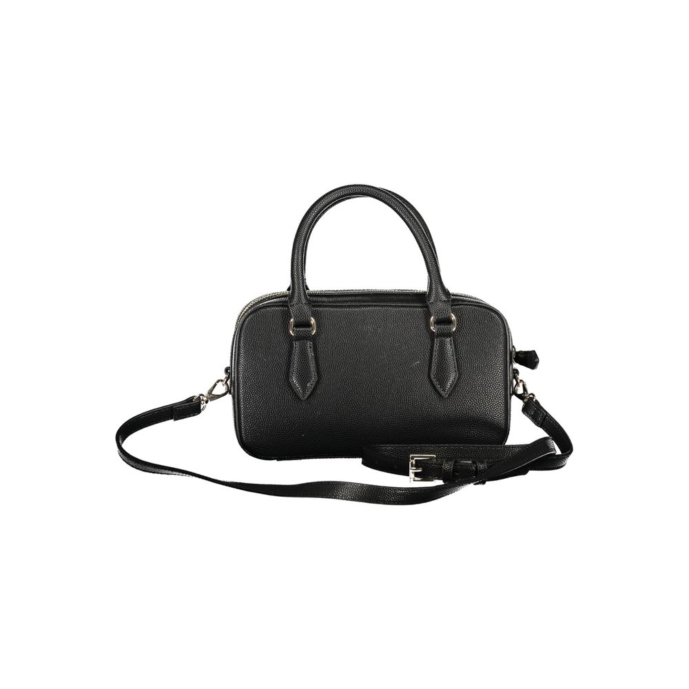 Black Polyethylene Women Handbag