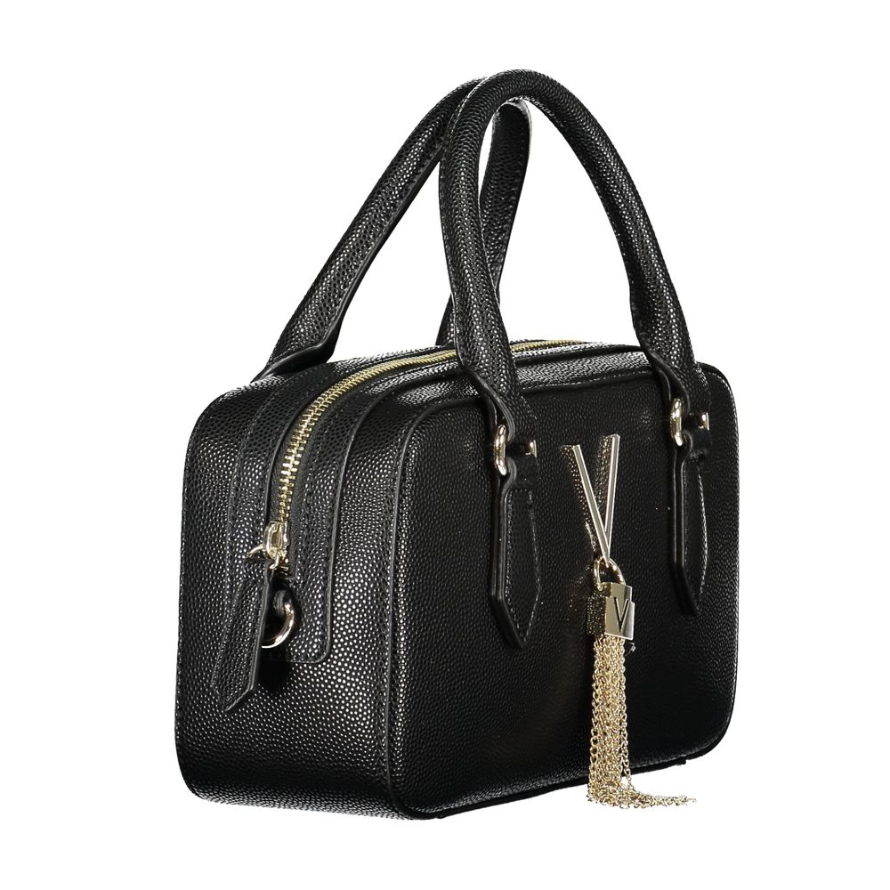 Black Polyethylene Women Handbag