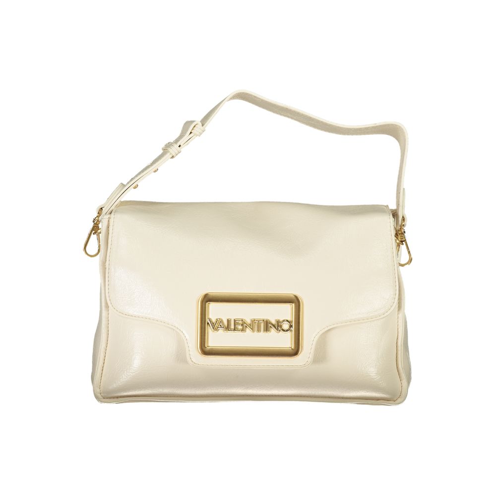 Beige Polyethylene Women Handbag