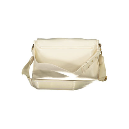 Beige Polyethylene Women Handbag