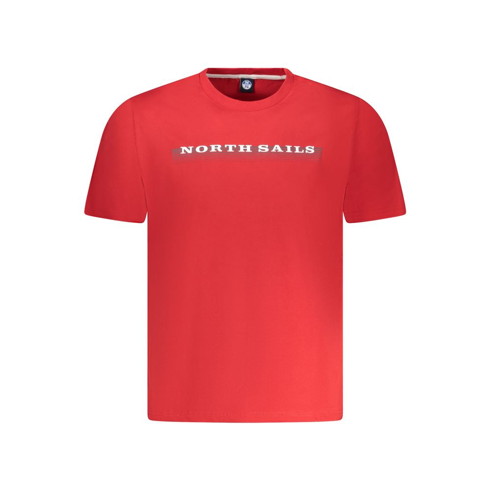 "Red Cotton Men T-Shirt"