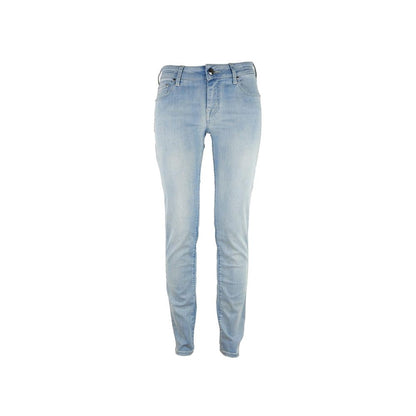 Blue Cotton Jeans & Pant