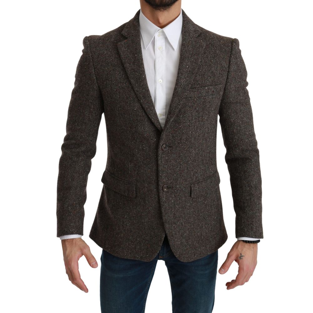 Brown Virgin Wool Suit