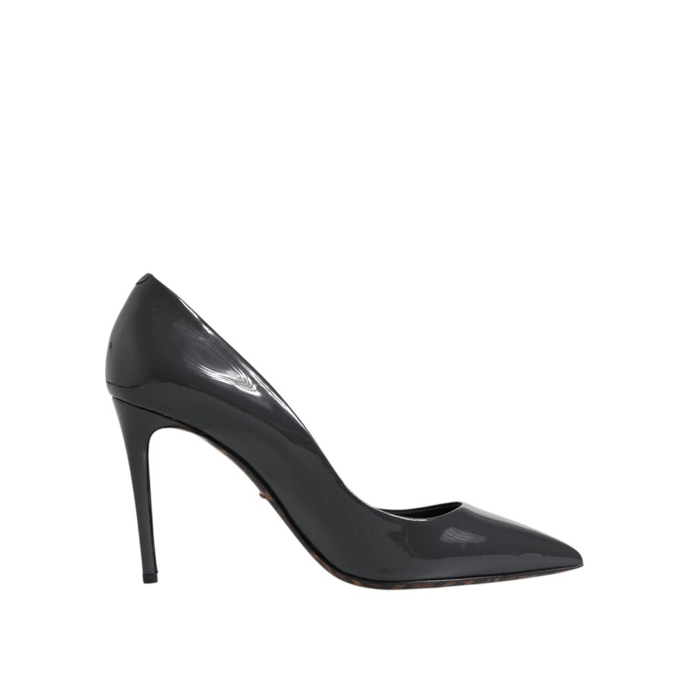 Black Leather Pump