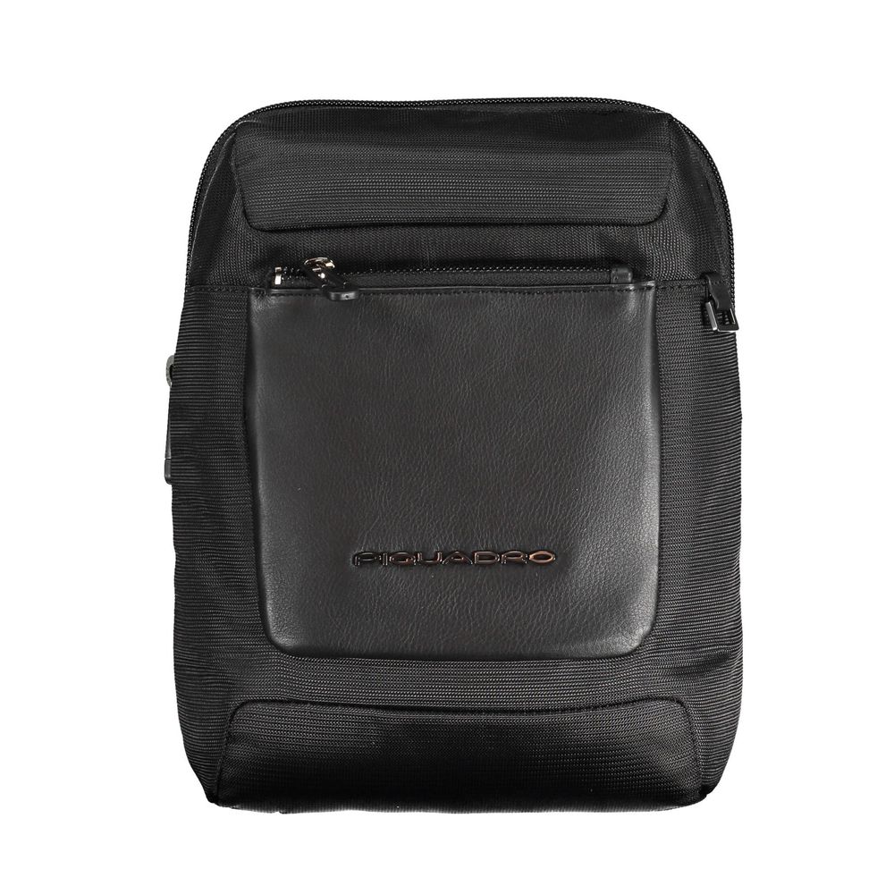 Black RPET Men Shoulder Bag