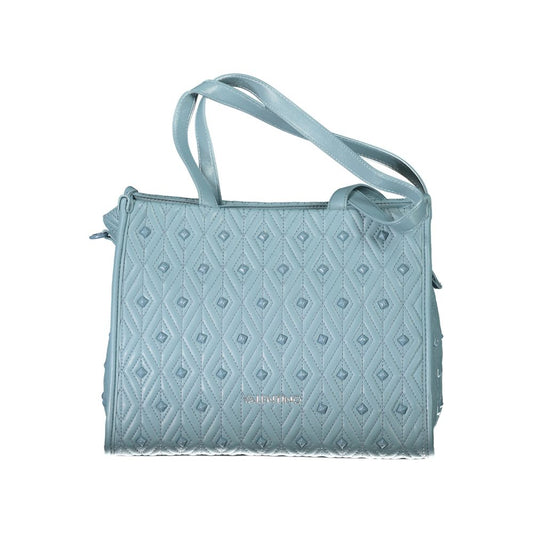 Light Blue Polyethylene Women Handbag