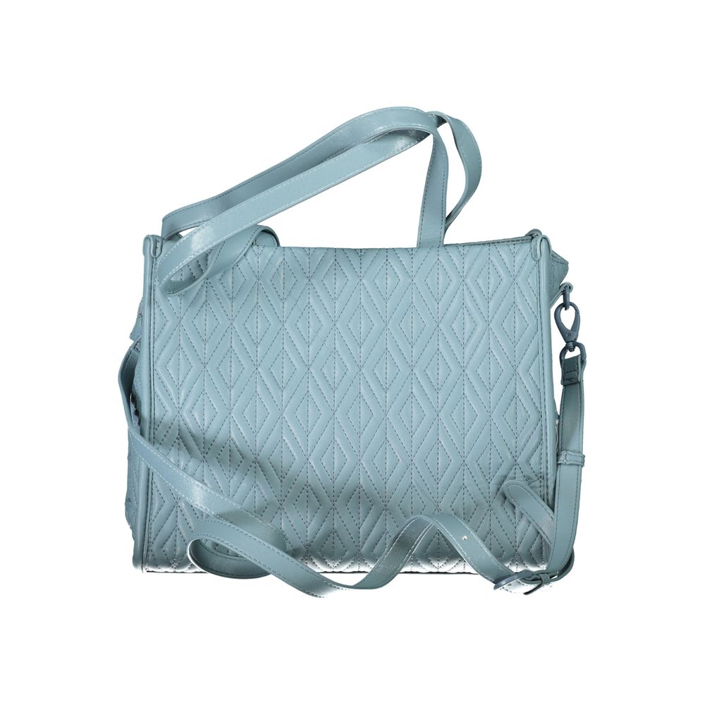 Light Blue Polyethylene Women Handbag