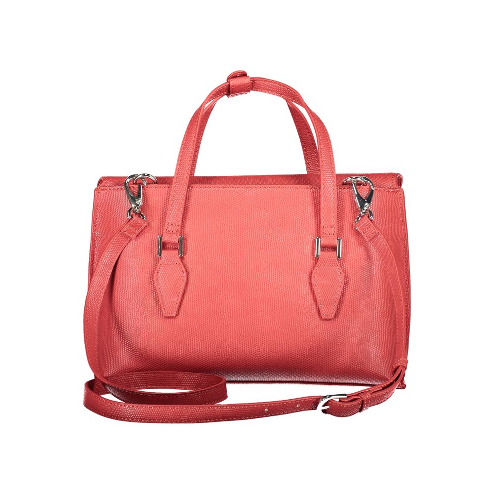 Red Polyethylene Women Handbag