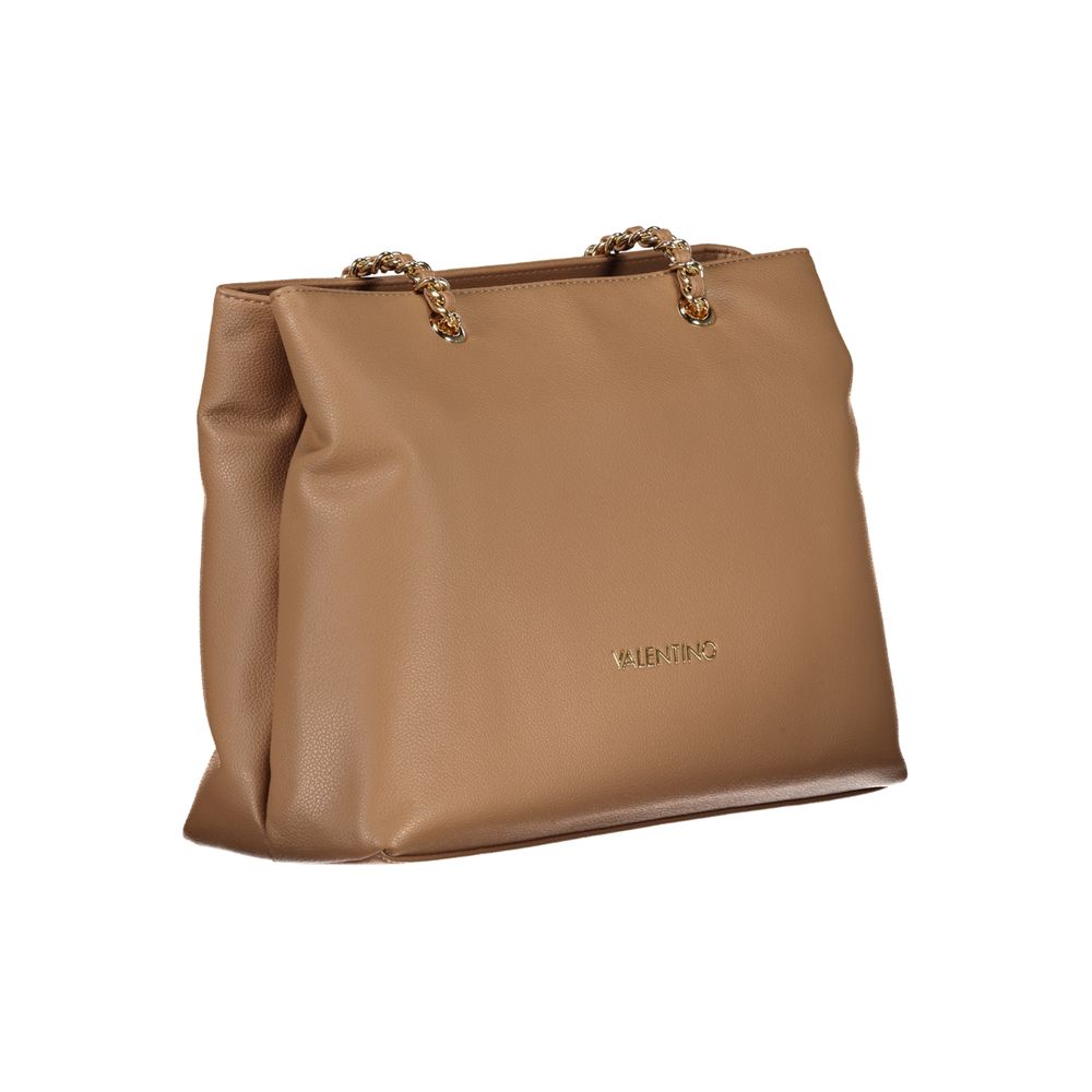 Beige Polyethylene Women Handbag