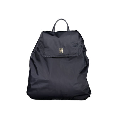 Blue Polyester Women Backpack