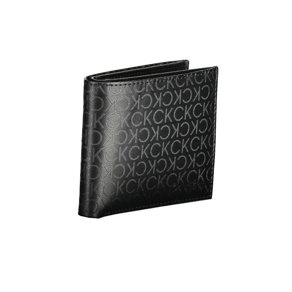 Black Polyester Men Wallet