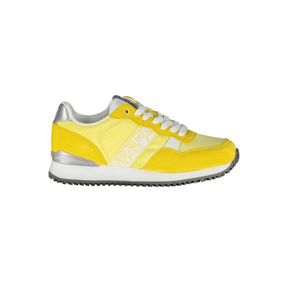 Yellow Polyester Women Sneaker