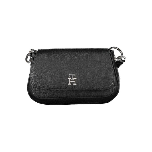 Black Polyethylene Women Handbag