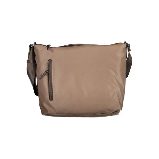 Brown Nylon Handbag