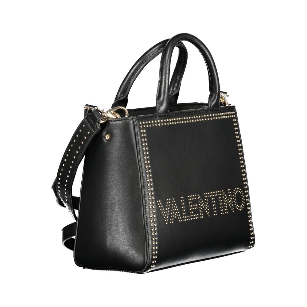 Black Polyethylene Women Handbag