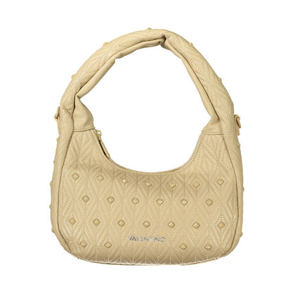 Beige Polyethylene Women Handbag